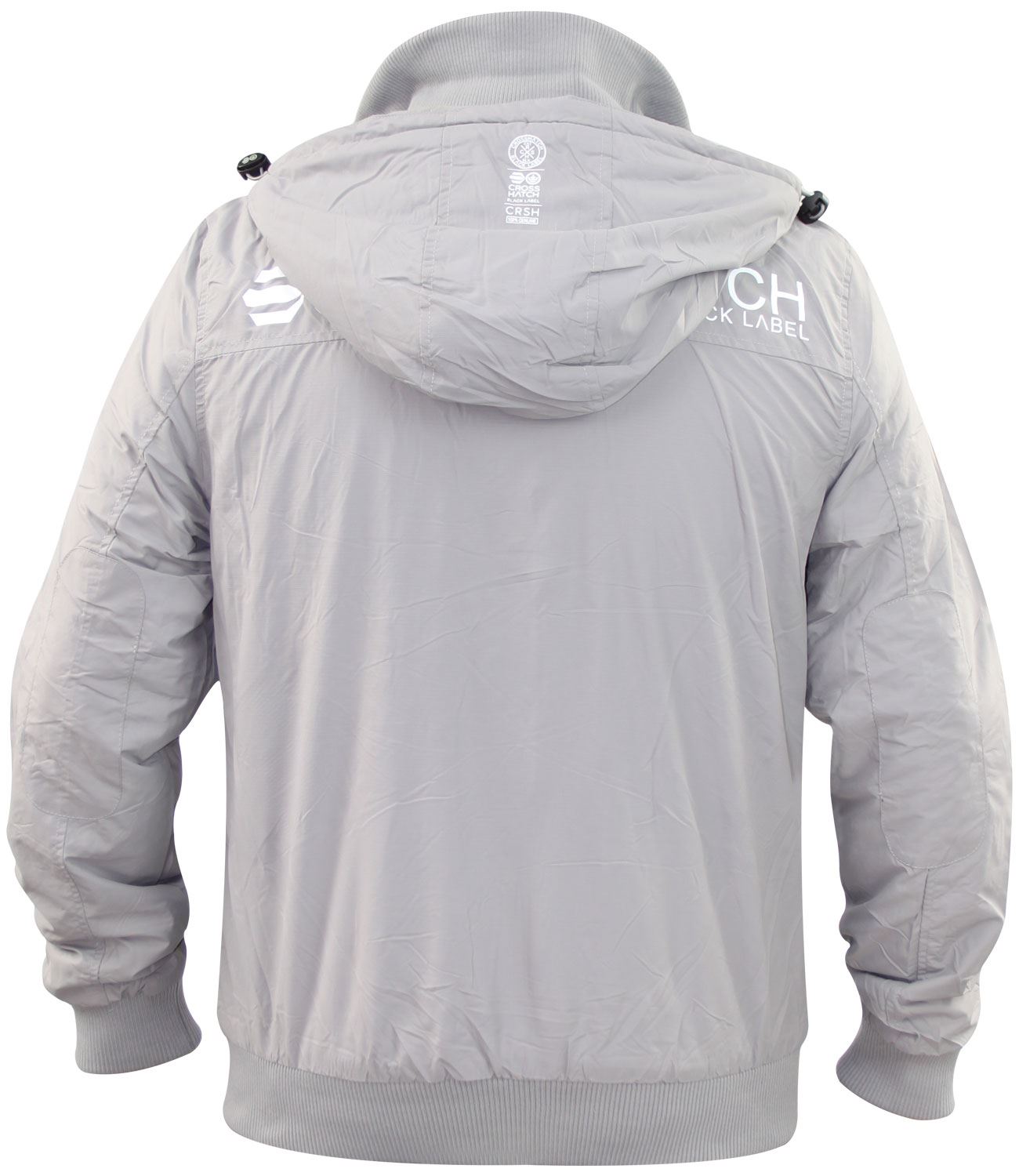 NUOVI Uomini Crosshatch Doppia Cerniera Giacca Con Cappuccio Foderato in Pile Leggero Cappotto Invernale
