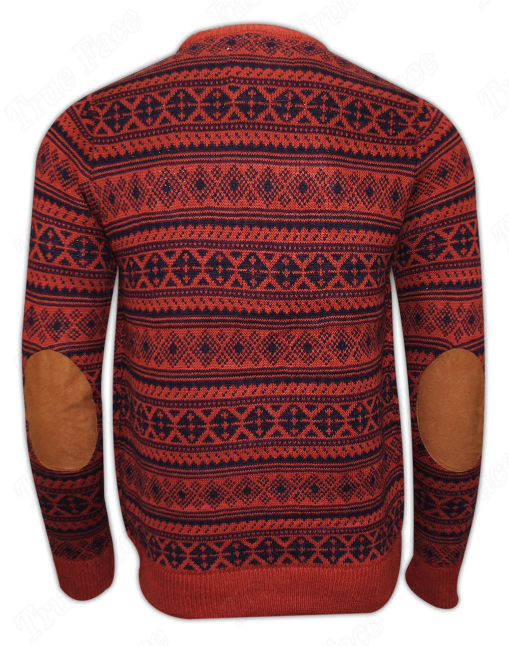 VINO Da Uomo Soul Star Lavorato a Maglia girocollo svedese Patch Maglione Pullover Top