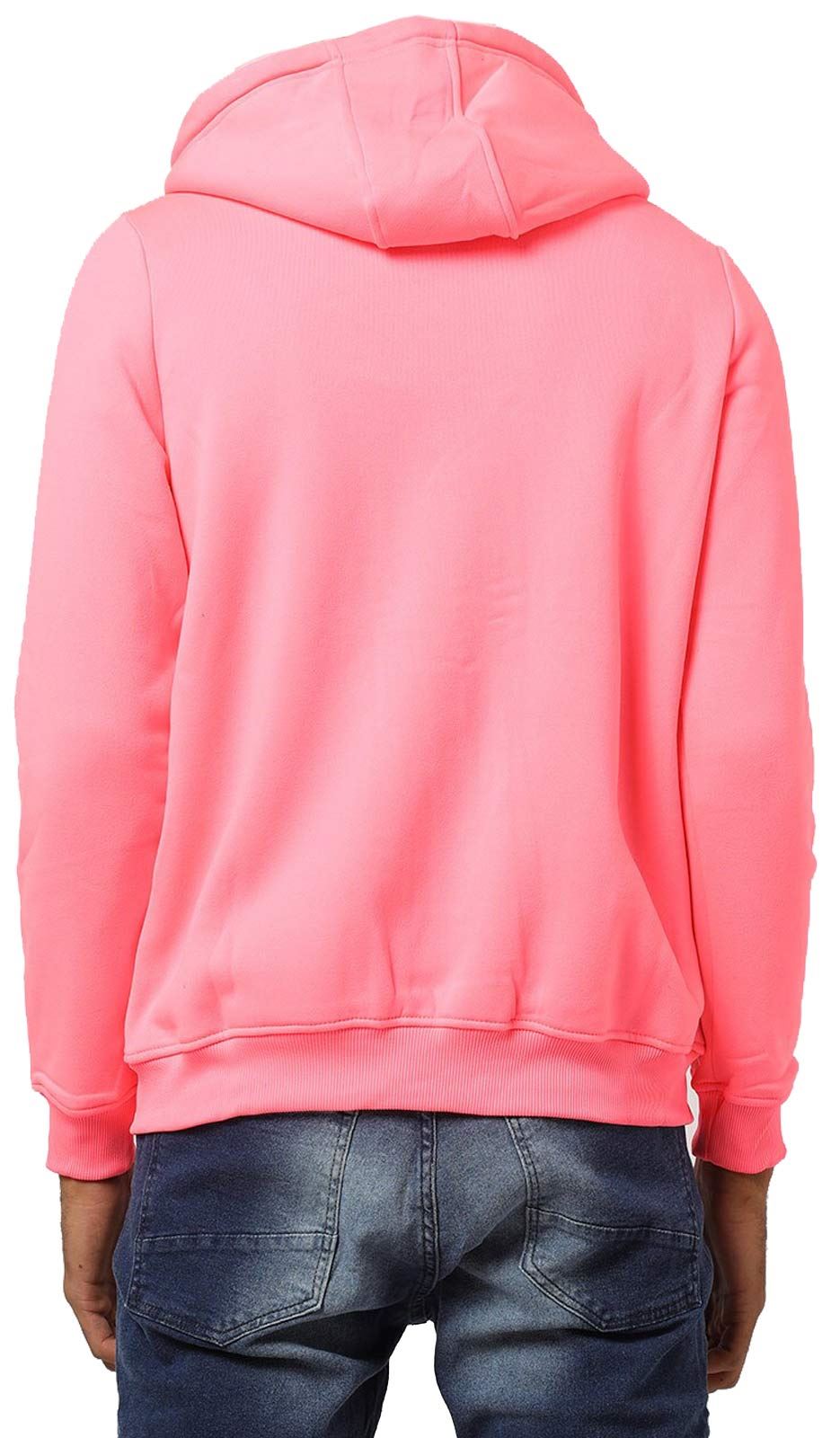 Mens Brave Soul Hoodie Sweatshirt Neon Zipup Hooded Plain Sweat Top Hoody Jumper