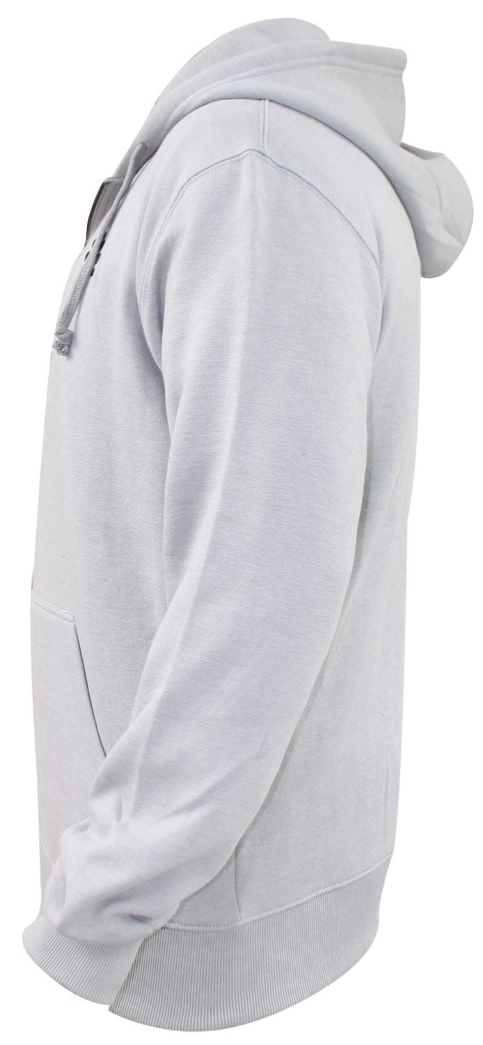 Men/'s Plain Full Zip Embroided Hoodie Fleece Casual Gym Adult Top Sweatshirt