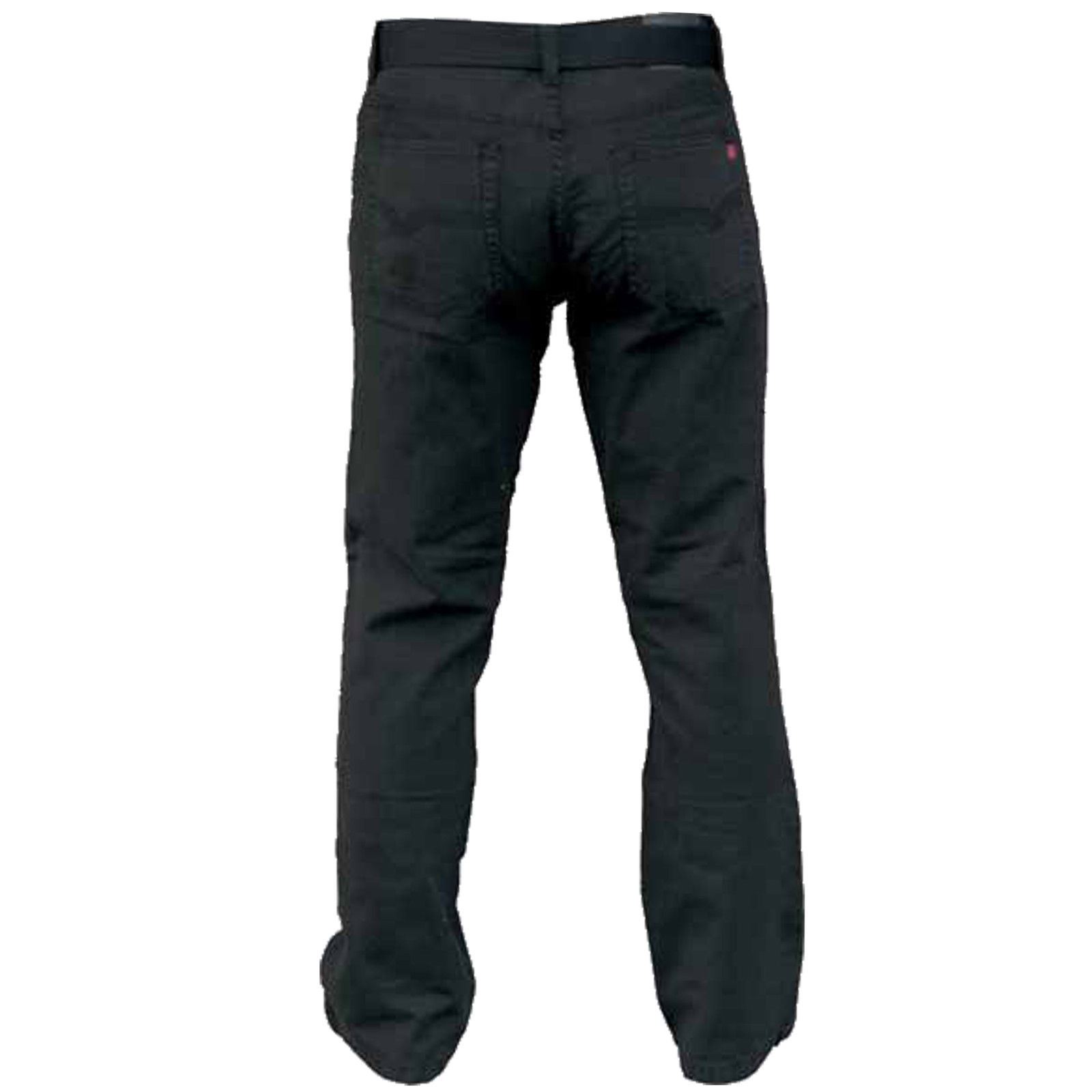 50/" Gratuit Ceinture Homme Duke Long Tall XL Jambe 38/" Taille Cordon Noir Jeans Taille 32/"