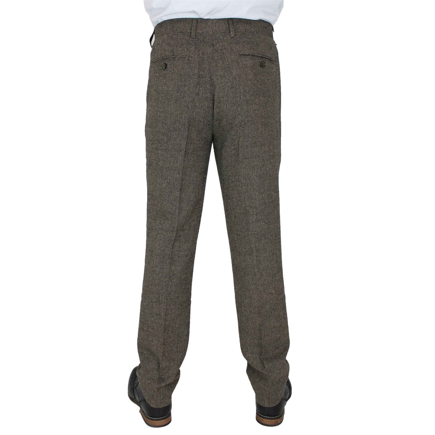Mens Cavani Brown Tweed Blazer Waistcoat Trouser 3 Piece Suit Sold Separately
