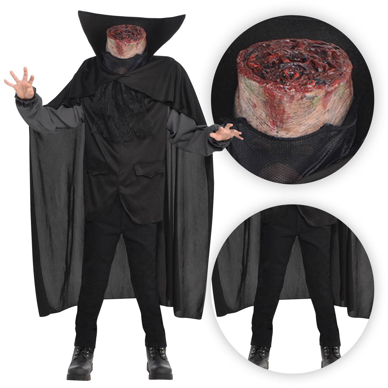 Mens Headless Horseman Beheaded Bloody Axe Halloween Horror Fancy Dress Costume