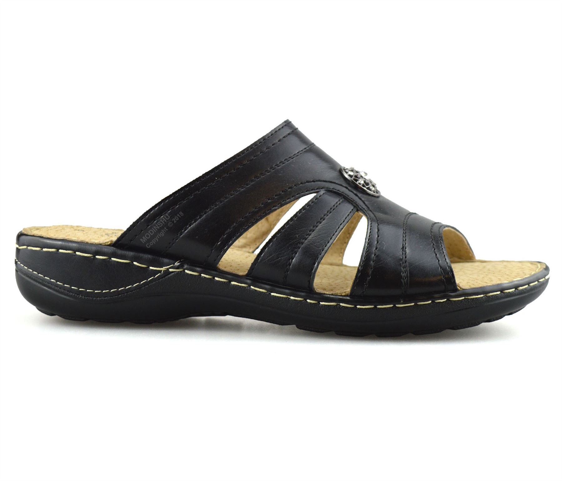 Ladies Womens Flat Wedge Heel Wide Fit Slip On Summer Mules Sandals Shoes Size