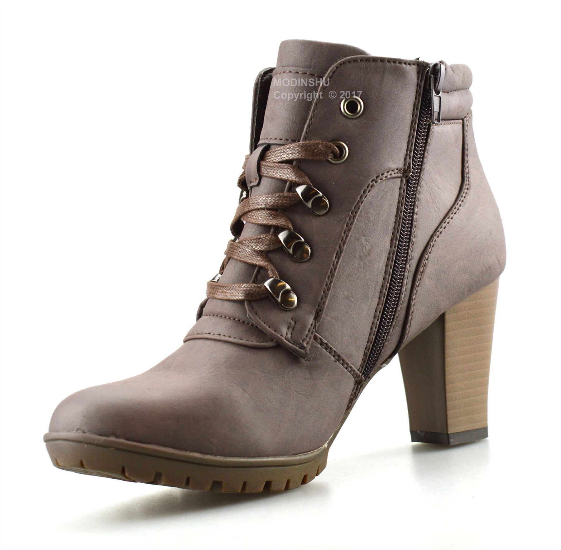 Ladies Womens Mid Block Heel Zip Up Chelsea Ankle Biker Cowboy Boots Shoes Size