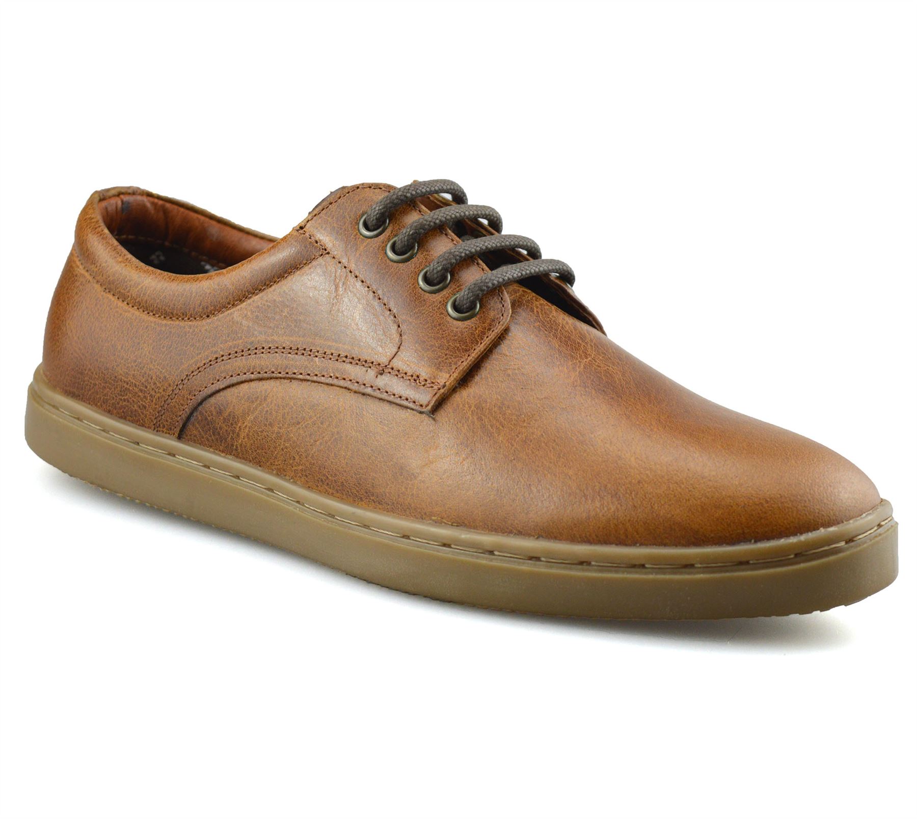 Mens Red Tape Leather Casual Smart Boat Deck Mocassin Work Lace Up Shoes Size