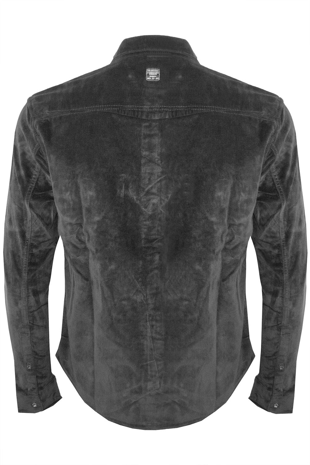 Mens Plain Pocket Button Collar Long Sleeve Corduroy Velvet Casual Outdoor Shirt