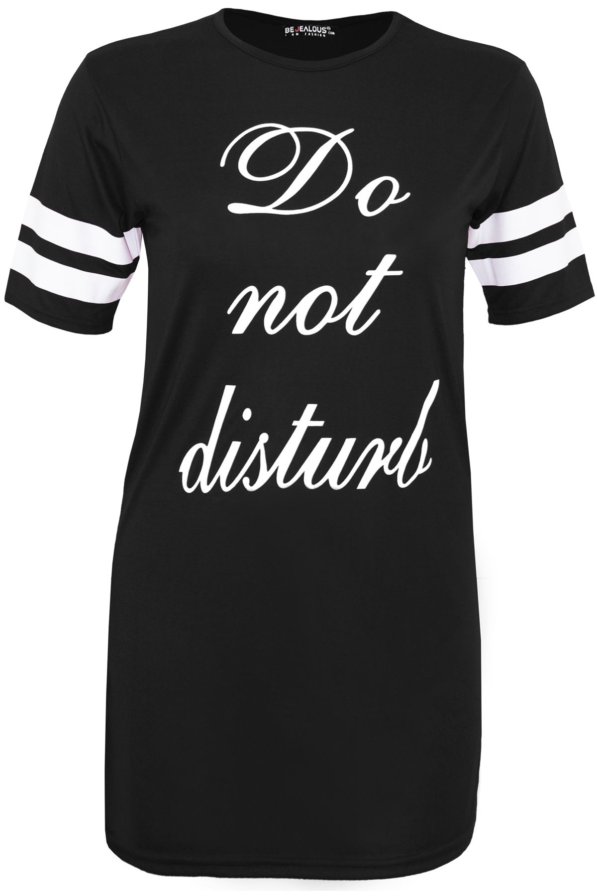 Grande taille femme Do Not Disturb Rayure Pyjamas Nuit Pyjama Chemise