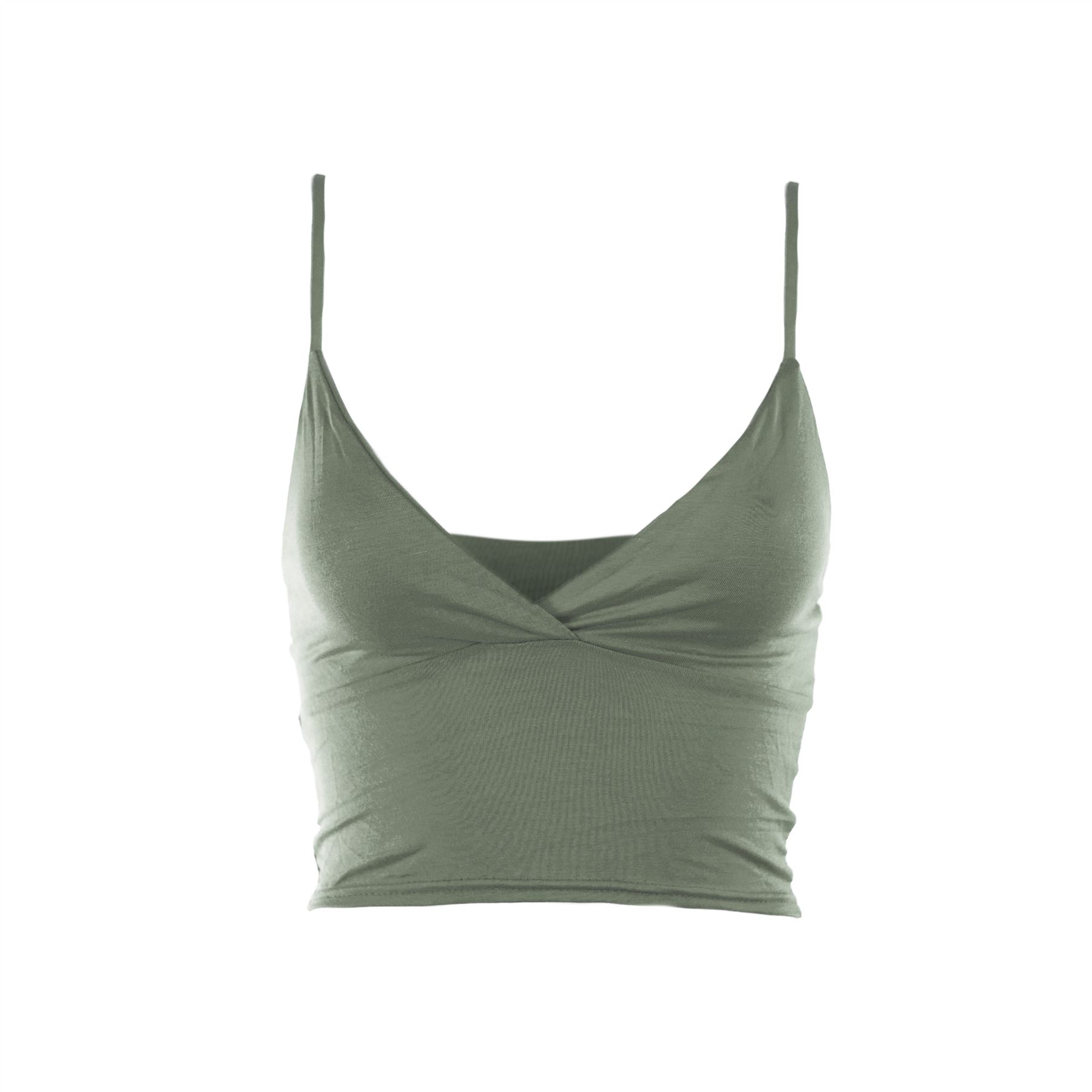 Womens Plain High Neck Summer top Ladies Spaghetti Strappy Cami Bralet Crop Top