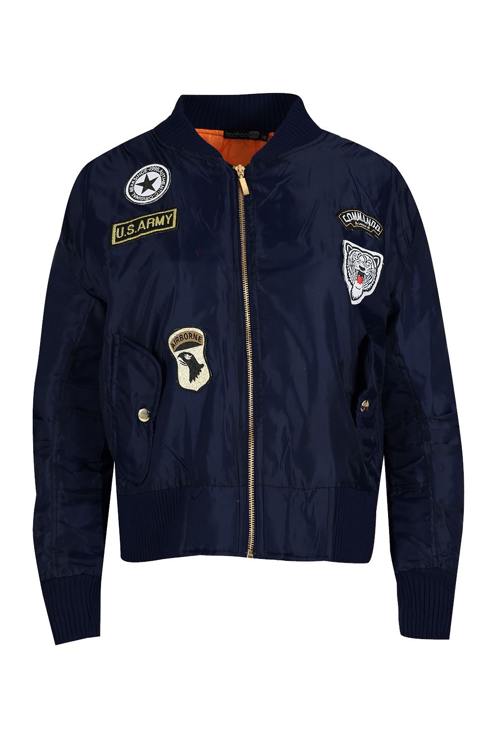 Women Retro Combat Collar MA1 Army Military Badge Varsity Baseball Bomber Jacket Women Retro Combat Collar MA1 Army Military Badge Varsity Baseball Bomber Jacket