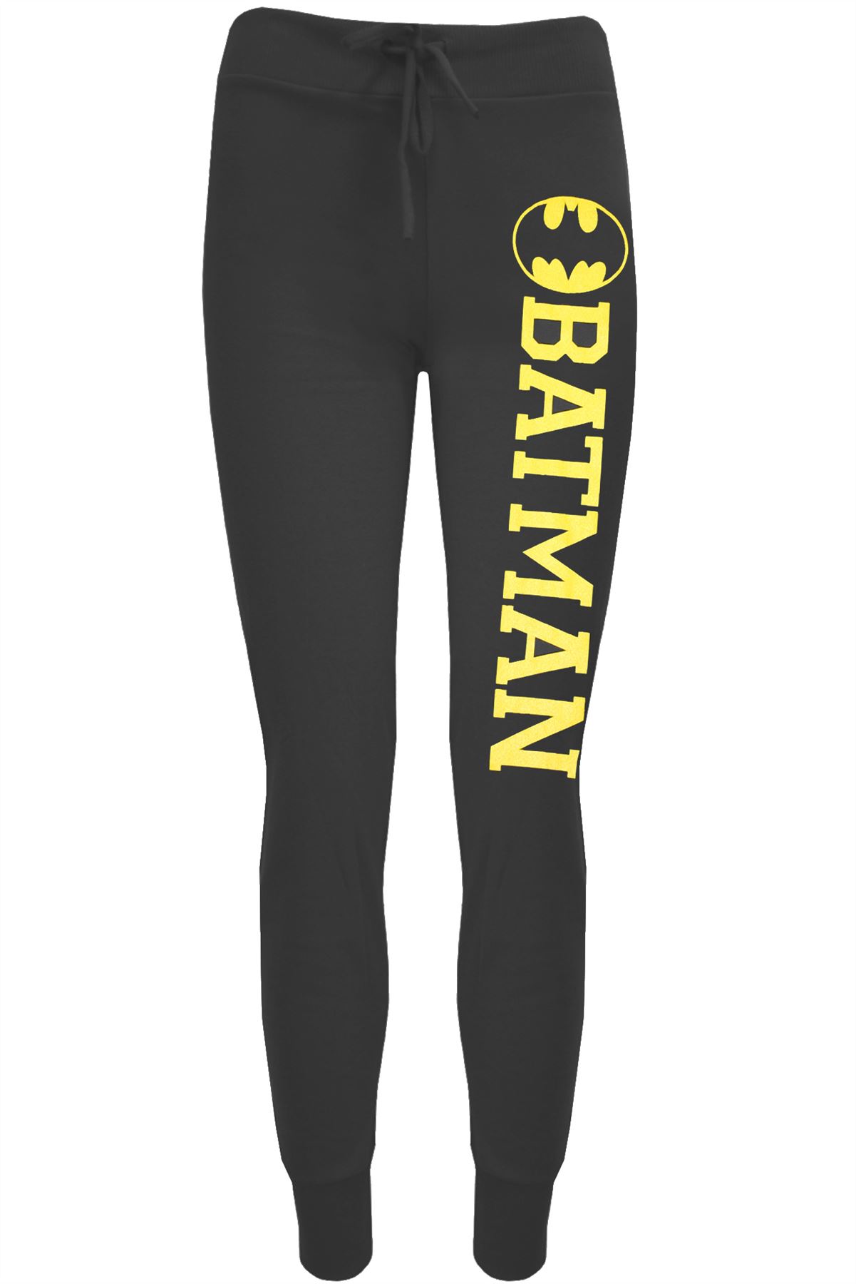 Womens Ladies Superman Batman Logo Jog Bottoms Jogging Pants Trouser Plus Size