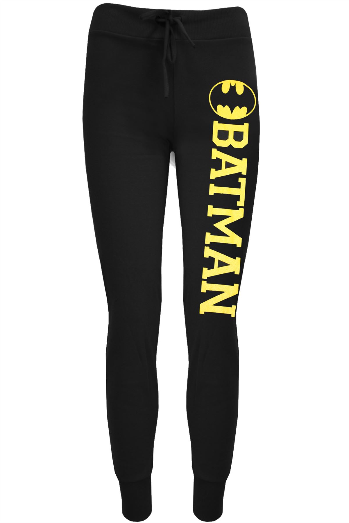Womens Ladies Superman Batman Logo Jog Bottoms Jogging Pants Trouser Plus Size
