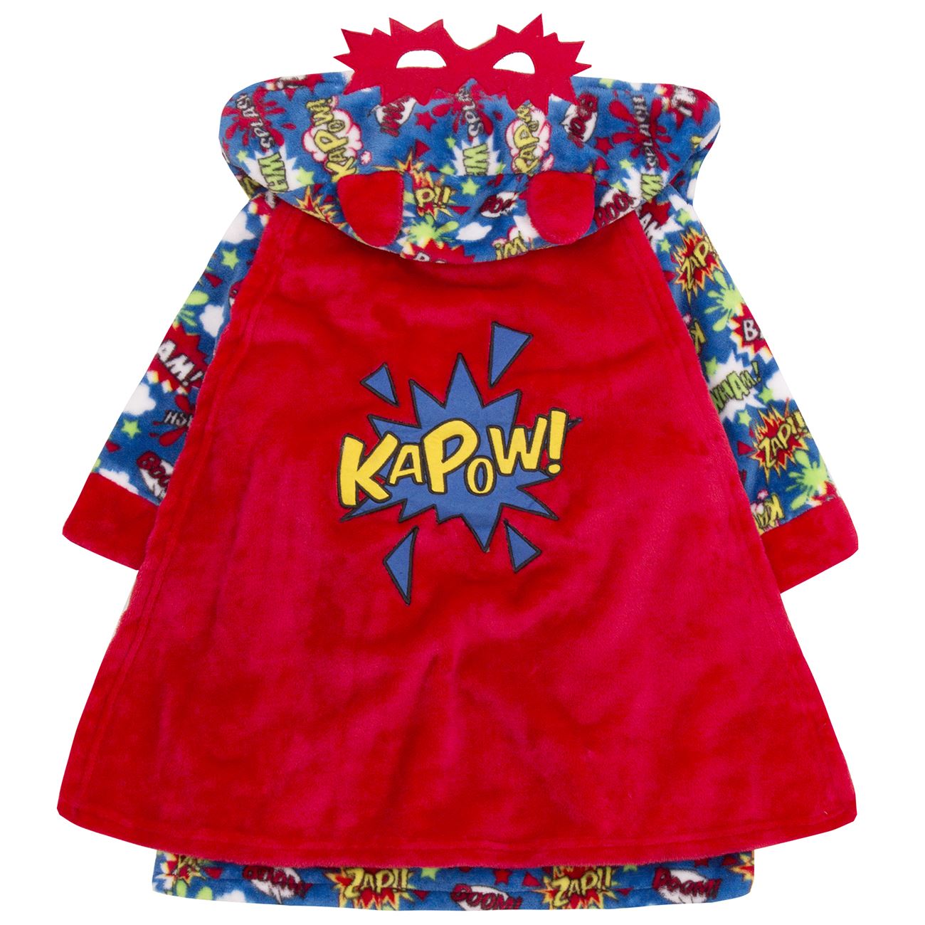 Boys//Kids Soft Plush Fleece Dressing Gowns//Bathrobes Snuggle Cosy Warm Gift 2-13
