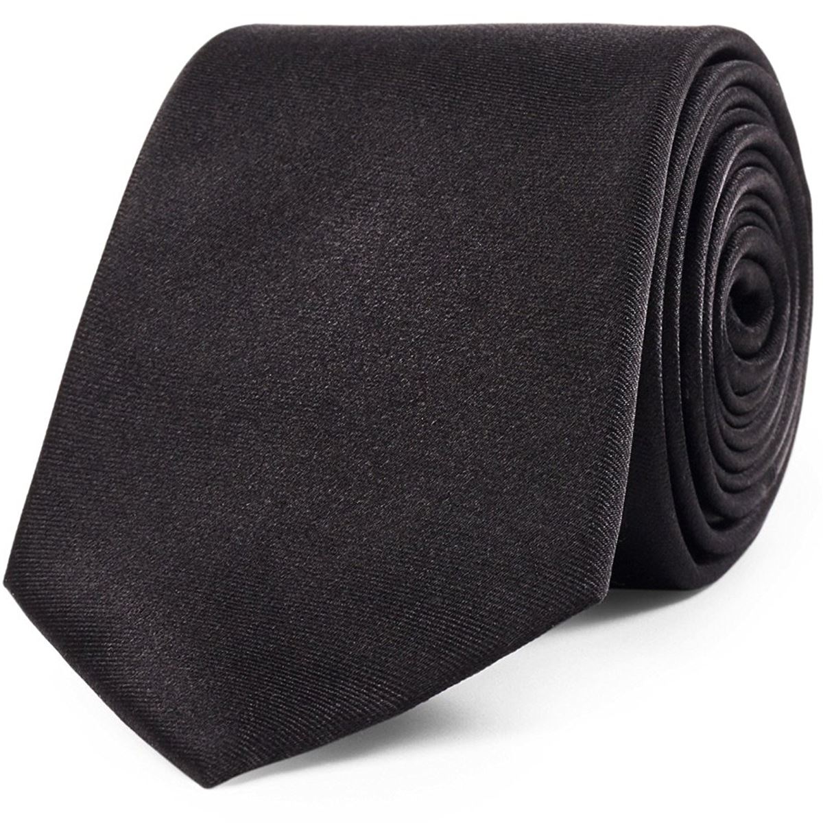 Mens//Boy 100/% Silk Black Tie Smart Work Wedding Funeral Classic Necktie Gift Him