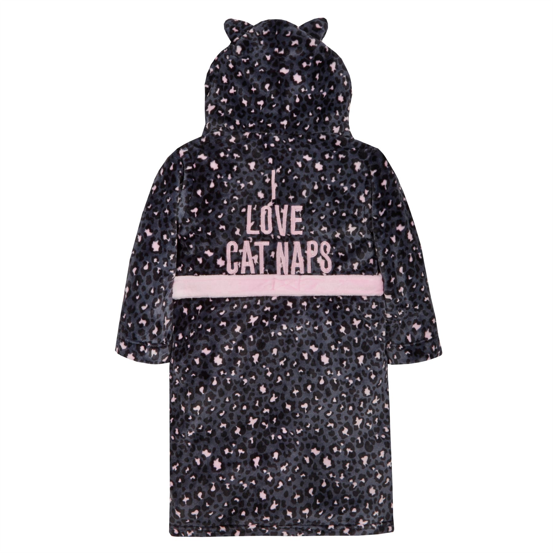 Girls//Kids Soft Plush Fleece Dressing Gowns//Bathrobe Snuggle Cosy Warm Gift 2-13