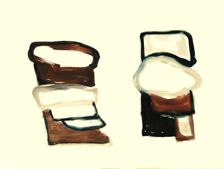 'Avatar 1.' gouache nr. 6.451 op papier - * gratis kunst / niet meer beschikbaar