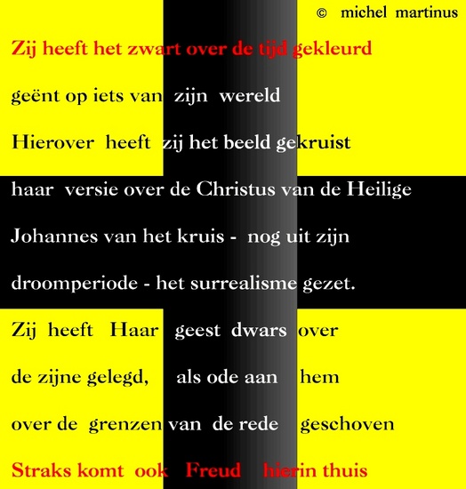 Gedichtenpaneel Ode aan Dali met gedicht van Michel Martinus