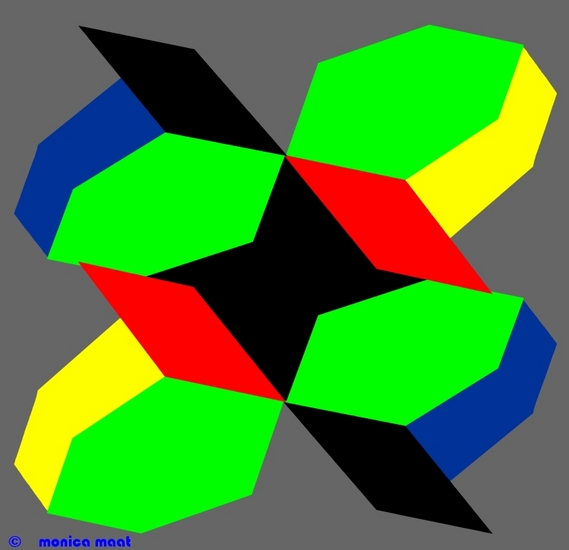 Computerkunst Zeshoek