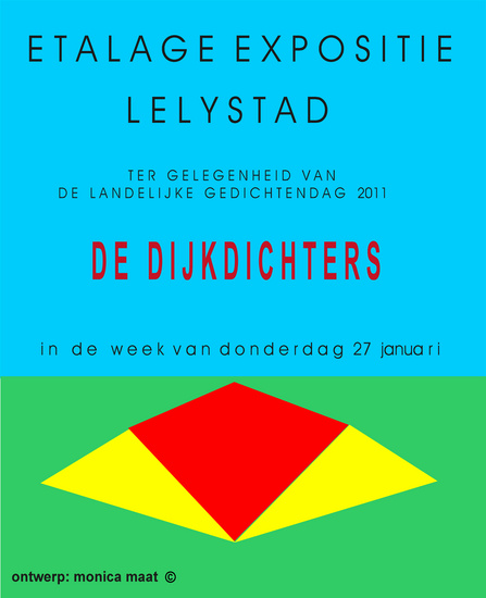 Grafiek.Ontwerp Poster. De Dijkdichters Landelijke Gedichtendag 2011