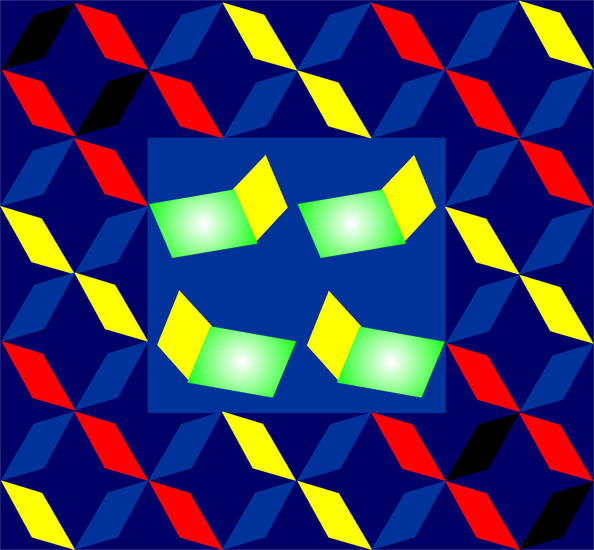 Computerkunst met optisch effect 1