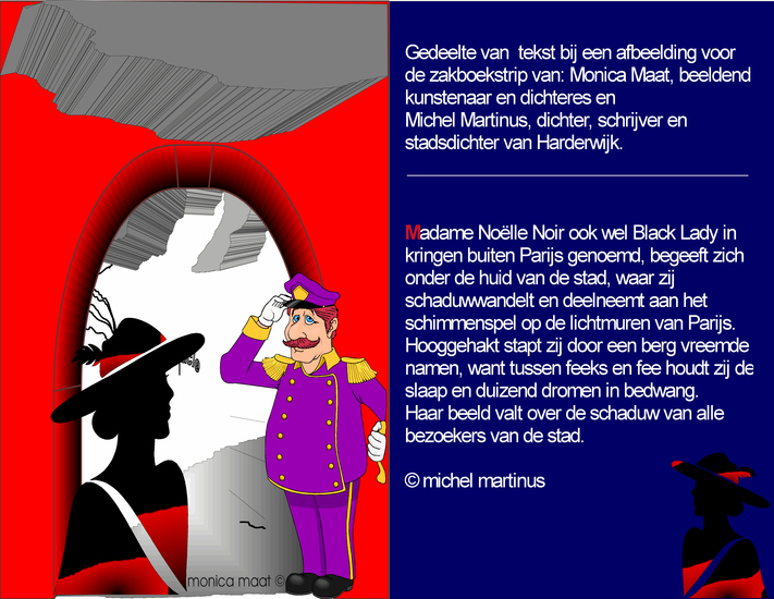 Zakboekstrip. Hoofdstuk: Madame Noelle Noire met tekst van Michel Martinus