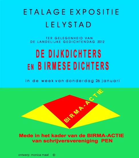 Poster Birma Actie 2012
