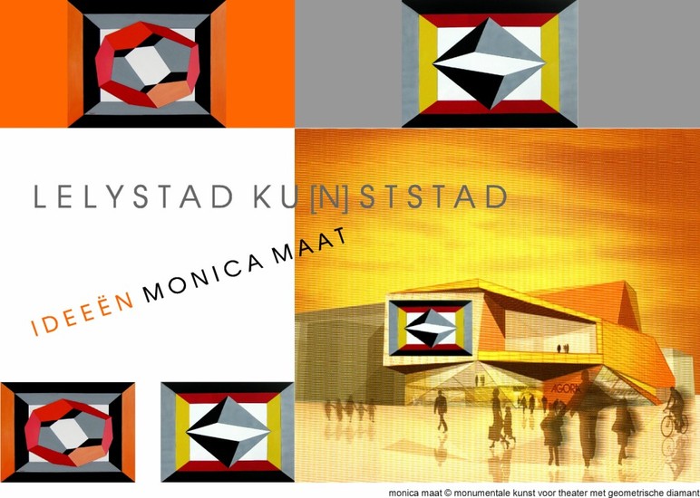 Zicht op Lelystad Diamantkunst bij theater