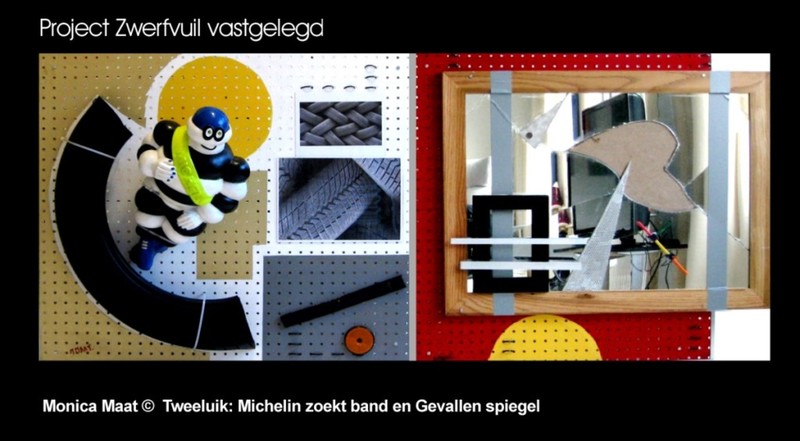 Zwerfvuil Vastgelegd. Titel tweeluik: Michelin zoekt band en Gevallen Spiegel