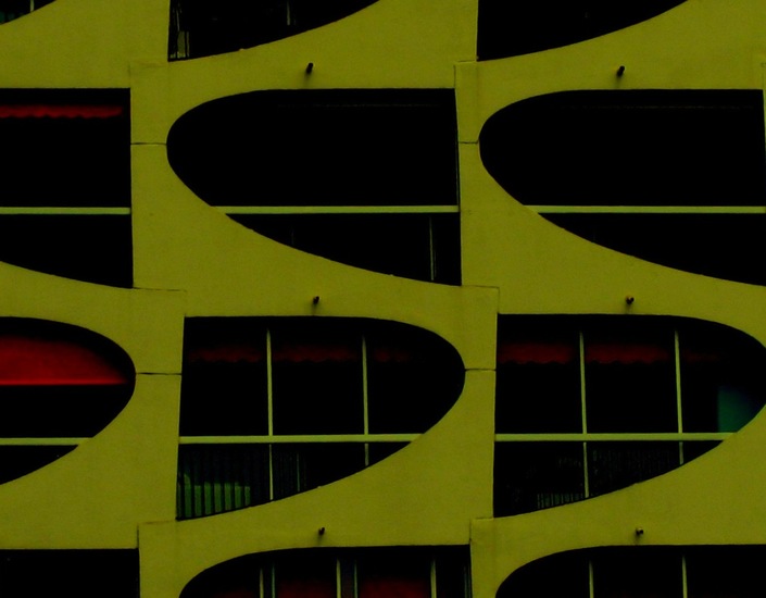 Dans van de geometrische grafiek in de architectuur 3
