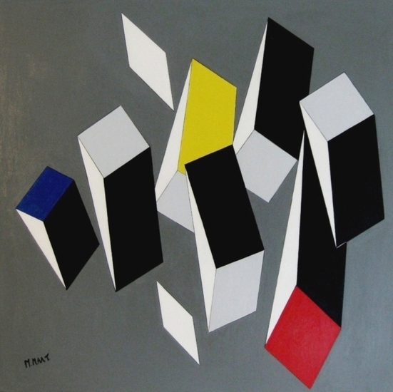 Geometrisch werk: Driehoek Verspreid