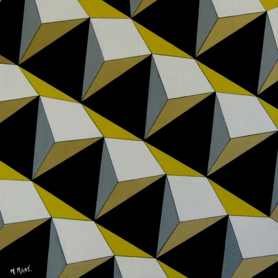 Piramide diagonaal nr.1 van tweeluik