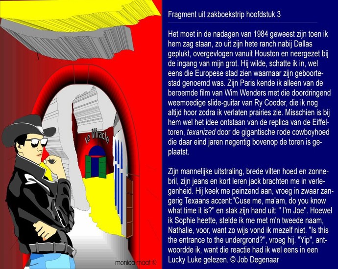 Zakboekstrip. Fragment uit hoofdstuk 3: 'JOE'. Tekst van Job Degenaar