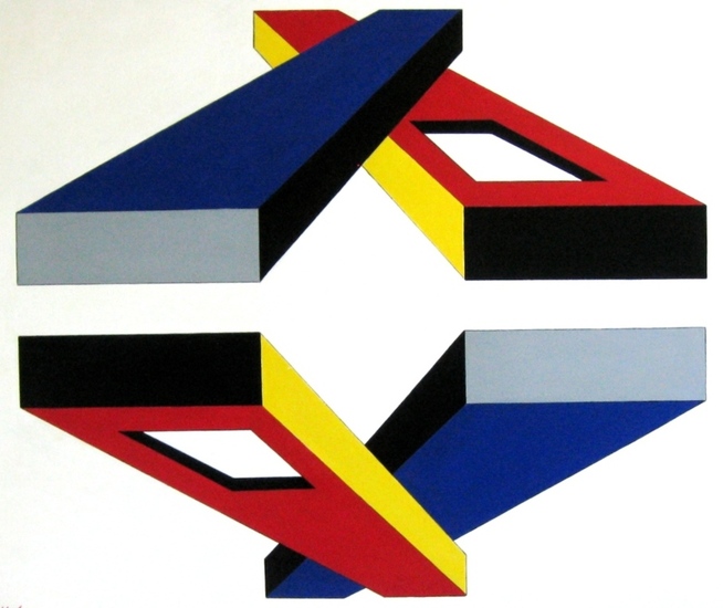 Rechthoeken in geometrisch perspectief nr. 1