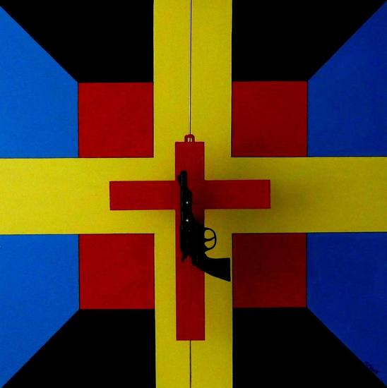 Drieluik Gewapend kruis 1 Dodenherdenking