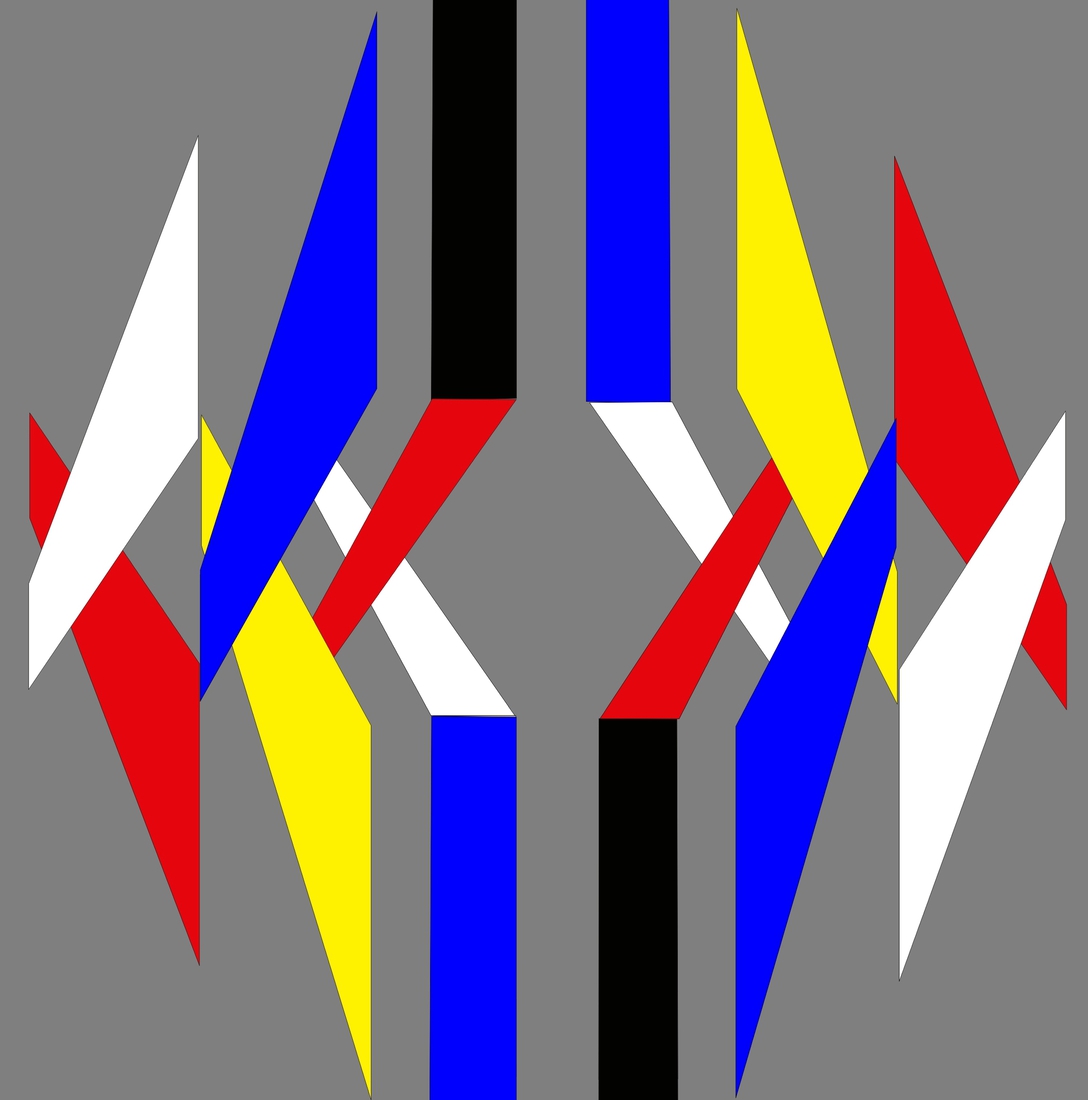 Rechthoeken in geometrisch perspectief nr. 2