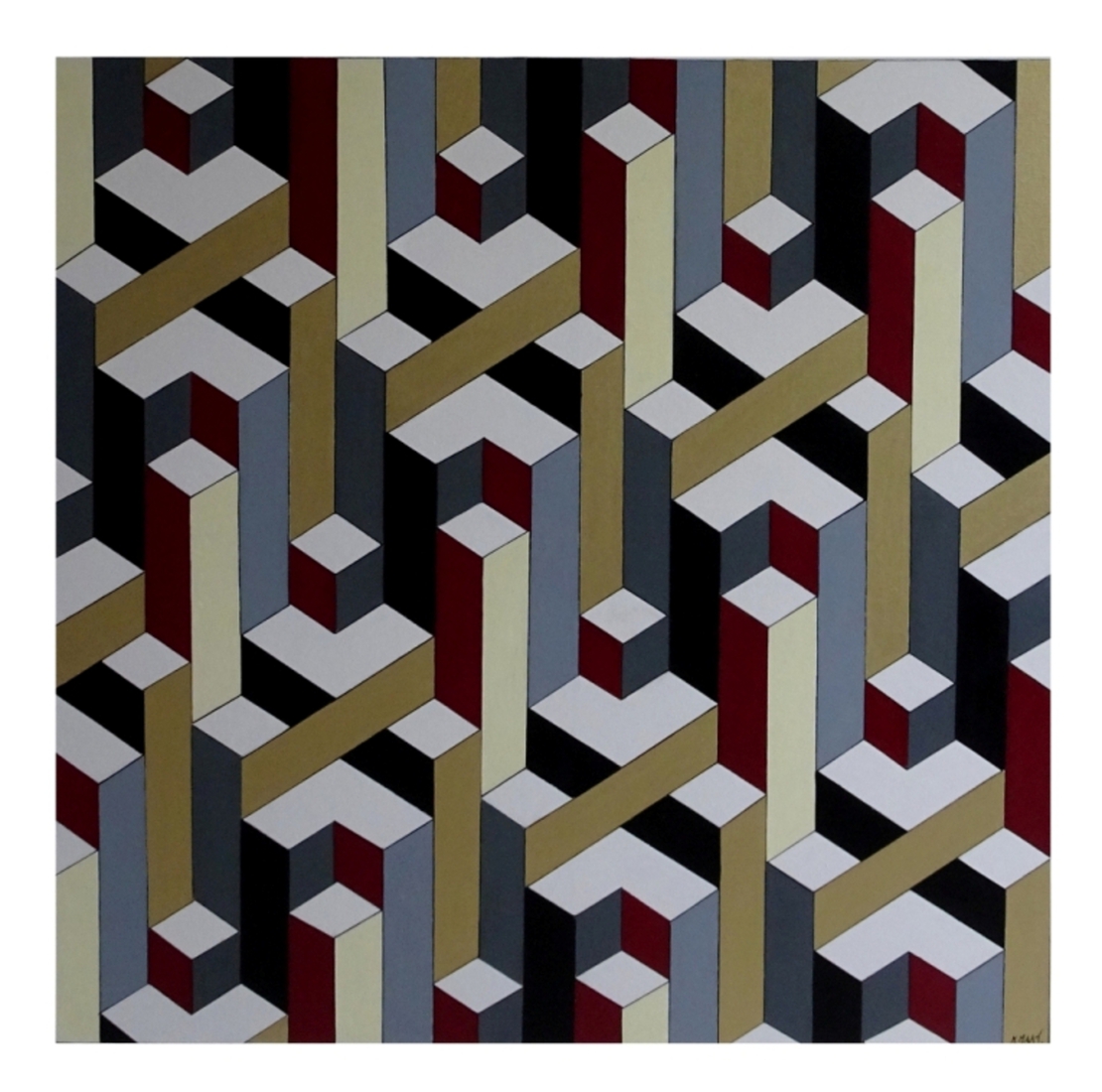 Optical mathematics with gray and gold