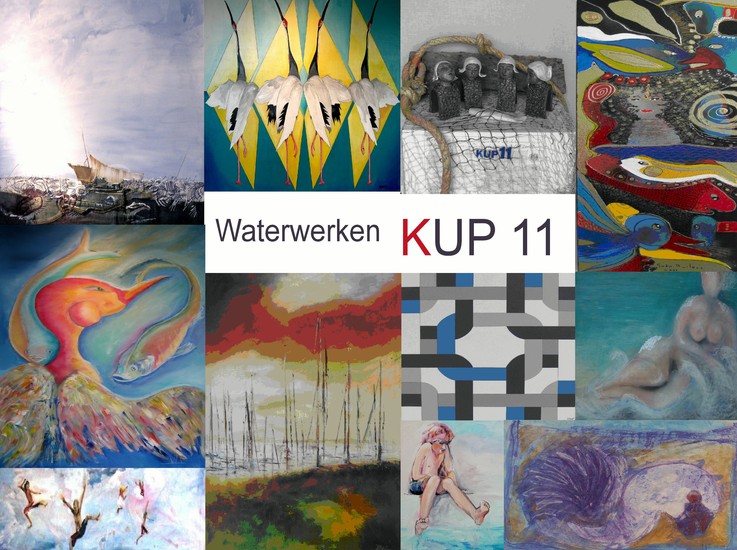 Kunstkaart met 'waterwerk' van Kup 11