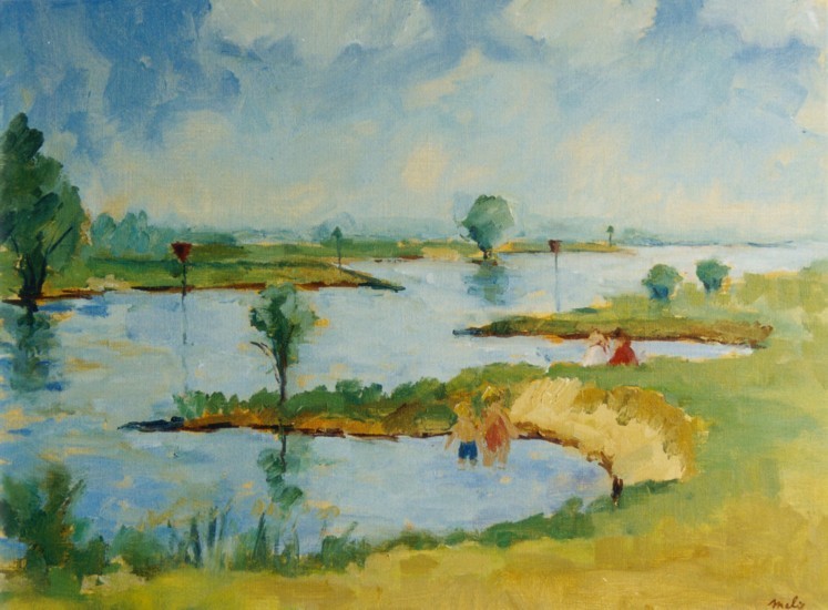 Een zomerse dag aan de rivier