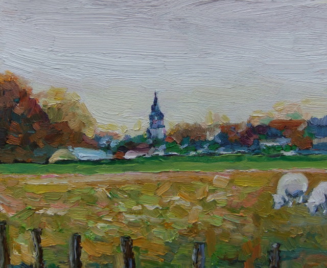 Vauit de Horst, Groesbeek, zicht op torentje Kranenburg 362