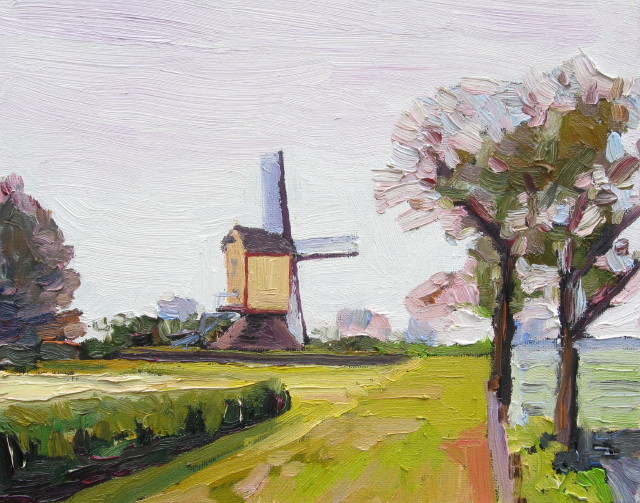 Molen Overasselt vanaf de Oude Kleefsebaan 410