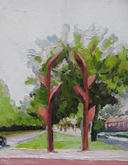 'Gladiolenpoort' poort van triomf Beeld van Huub en Adelheid Kortekaas (1969) 428