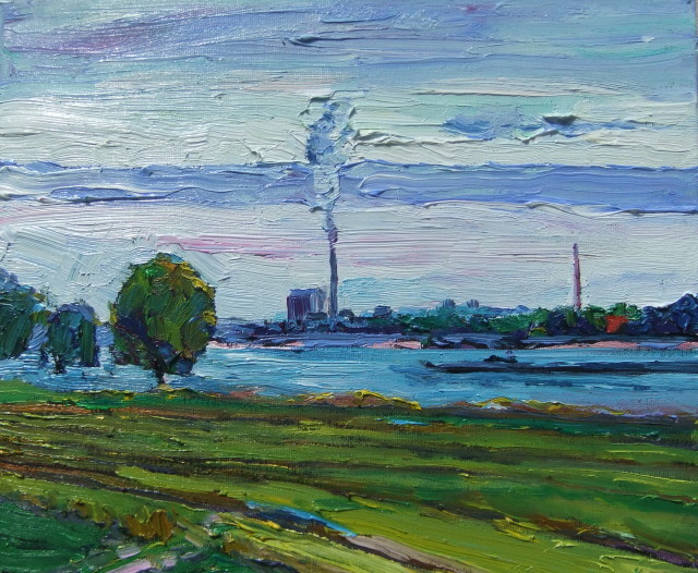 Centrale Weurt aan de overkant van de Waal 452