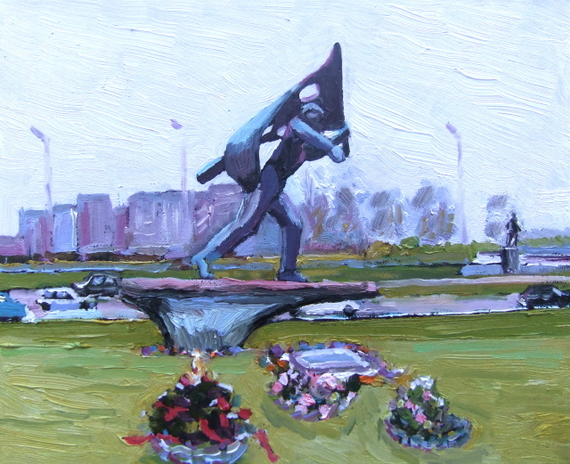 beeld van Marius van Beek Trajanusplein Nijmegen 498