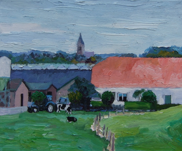 boerderij langs dijk Oosterhout bij Nijmegen 479