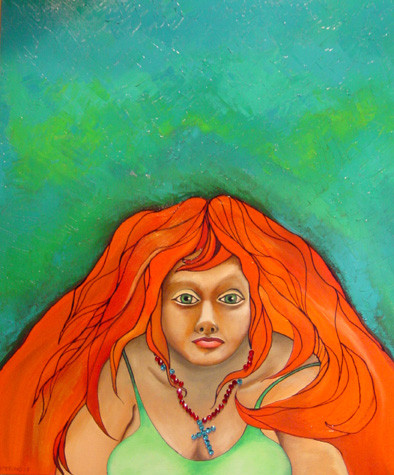 Meisje met rood haar.