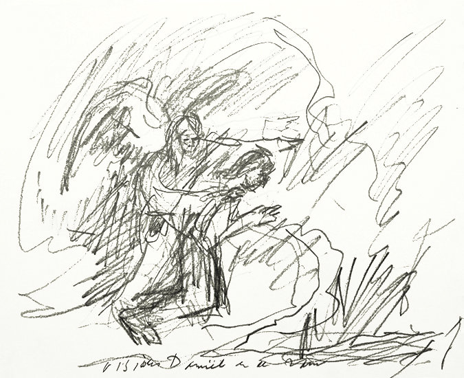 vision of Daniel and the ram, after Rembrandt