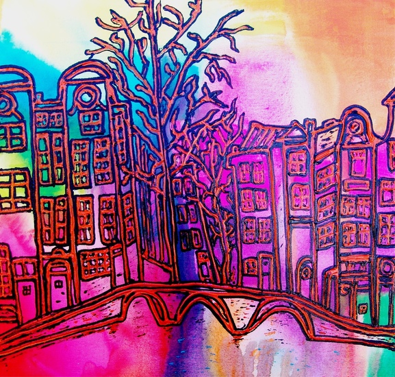 Amsterdam in colours/afgeprijsd!