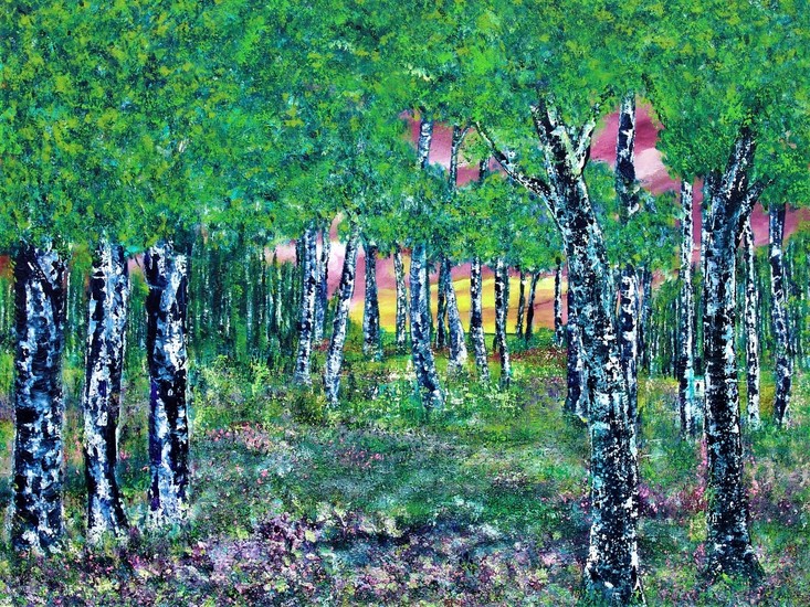 Trees in the summer.