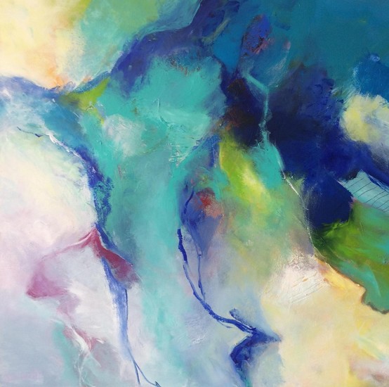 Abstract in blue 18/1