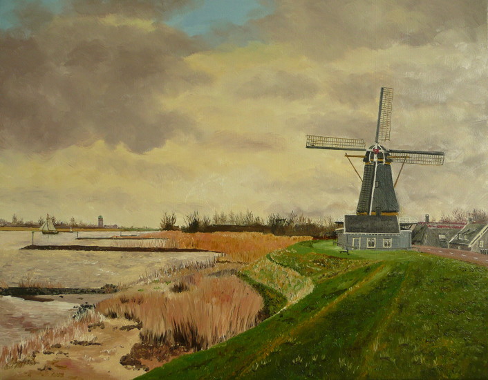 De stellingmolen van Streefkerk